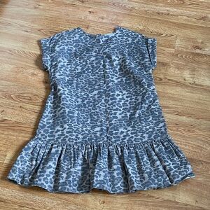 Leopard Print Ruffle Hem Dress